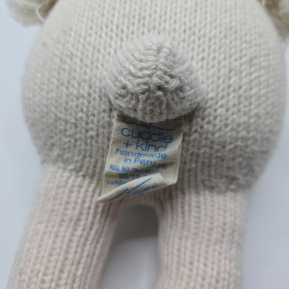 Cuddle + Kind Plush Harlow the Swan Stuffed Animal Knit Doll Toy Handmade - Picture 3 of 4